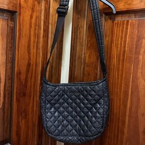 MZ Wallace Black Quilted Crossbody Bag